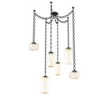 Hammerton SNB0091-06-MB-A-CH2-L1 - Vessel Multi Light Pendant Matte Black