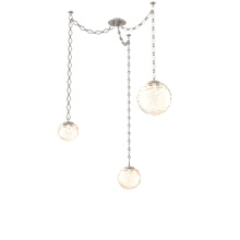 Hammerton SNB0092-03-BS-A-CH1-L3 - Gaia Multi Light Pendant Beige Silver