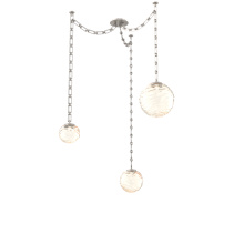 Hammerton SNB0092-03-BS-A-CH3-L1 - Gaia Multi Light Pendant Beige Silver