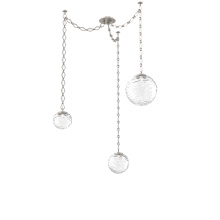 Hammerton SNB0092-03-BS-C-CH1-L3 - Gaia Multi Light Pendant Beige Silver