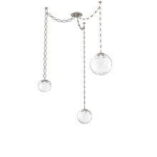 Hammerton SNB0092-03-BS-C-CH2-L3 - Gaia Multi Light Pendant Beige Silver