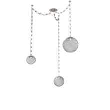Hammerton SNB0092-03-BS-S-CH3-L1 - Gaia Multi Light Pendant Beige Silver