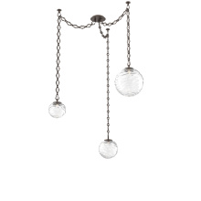 Hammerton SNB0092-03-FB-C-CH1-L3 - Gaia Multi Light Pendant Flat Bronze