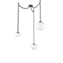 Hammerton SNB0092-03-FB-C-CH2-L1 - Gaia Multi Light Pendant Flat Bronze