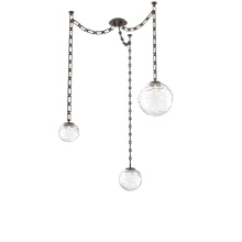Hammerton SNB0092-03-FB-C-CH3-L1 - Gaia Multi Light Pendant Flat Bronze