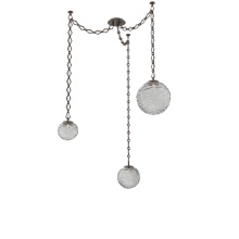 Hammerton SNB0092-03-FB-S-CH1-L1 - Gaia Multi Light Pendant Flat Bronze