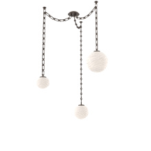Hammerton SNB0092-03-FB-WL-CH3-L3 - Gaia Multi Light Pendant Flat Bronze
