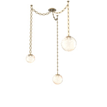 Hammerton SNB0092-03-GB-A-CH2-L1 - Gaia Multi Light Pendant Gilded Brass
