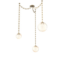 Hammerton SNB0092-03-GB-A-CH3-L3 - Gaia Multi Light Pendant Gilded Brass
