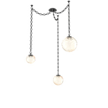 Hammerton SNB0092-03-MB-A-CH1-L3 - Gaia Multi Light Pendant Matte Black