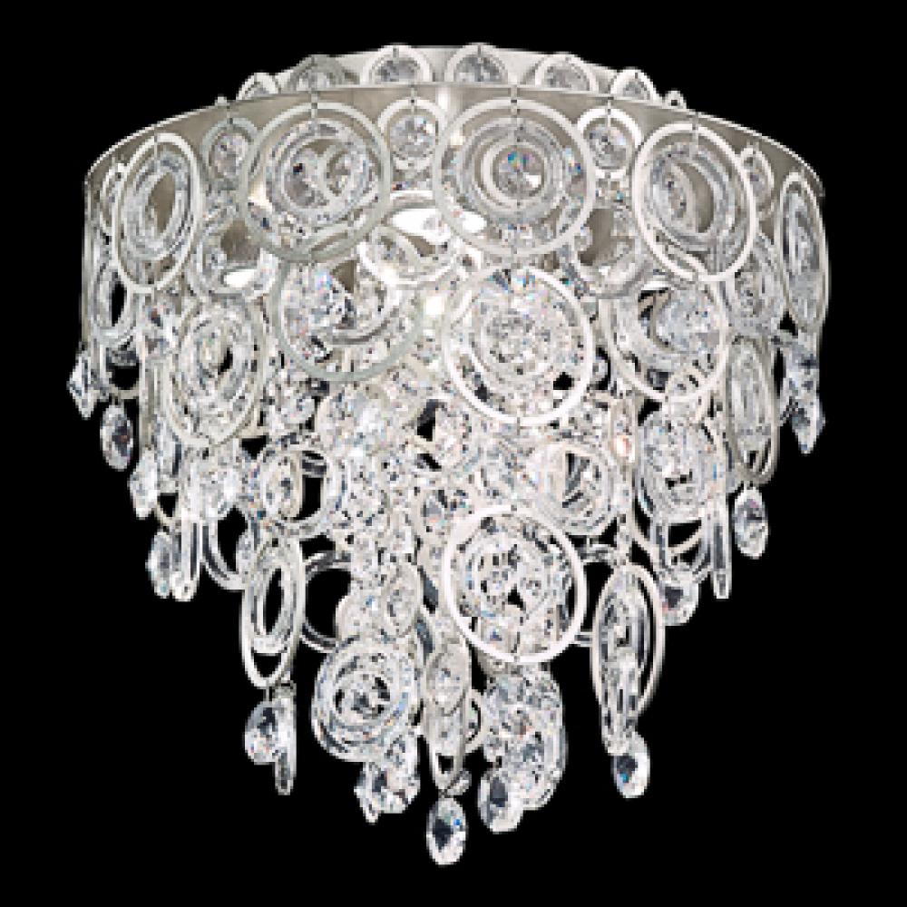 Circulus 4 Light 110V Close to Ceiling in Heirloom Silver with Clear Heritage Crystal
