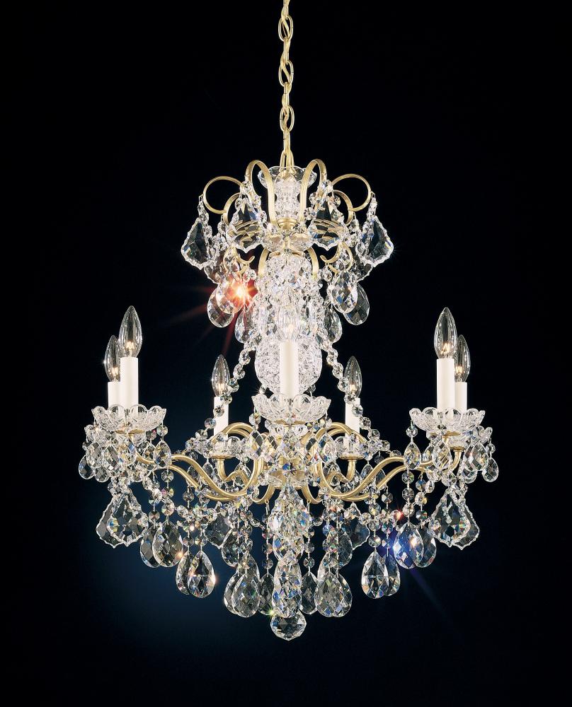 New Orleans 7 Light 120V Chandelier in Polished Silver with Radiance Crystal
