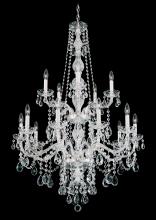 Schonbek 1870 1308-40H - Arlington 15 Light 120V Chandelier in Polished Silver with Heritage Handcut Crystal
