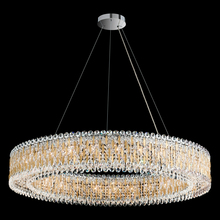 Schonbek 1870 RS8350N-401R - Sarella 27 Light 120V Pendant in Polished Stainless Steel with Radiance Crystal