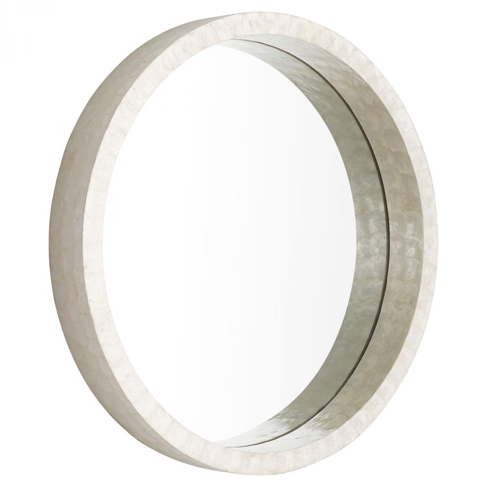 Triton Round Mirror| White | Large