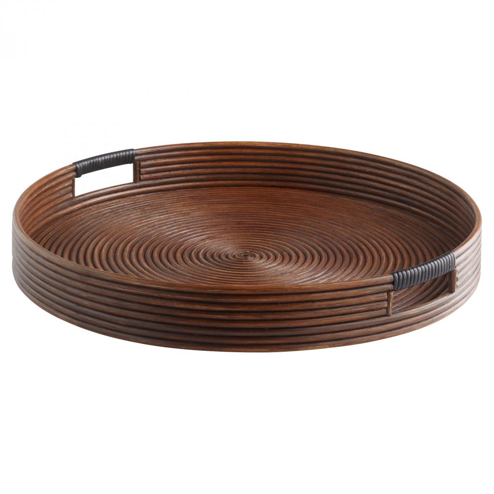 Papeete Round Tray | Brown | Large