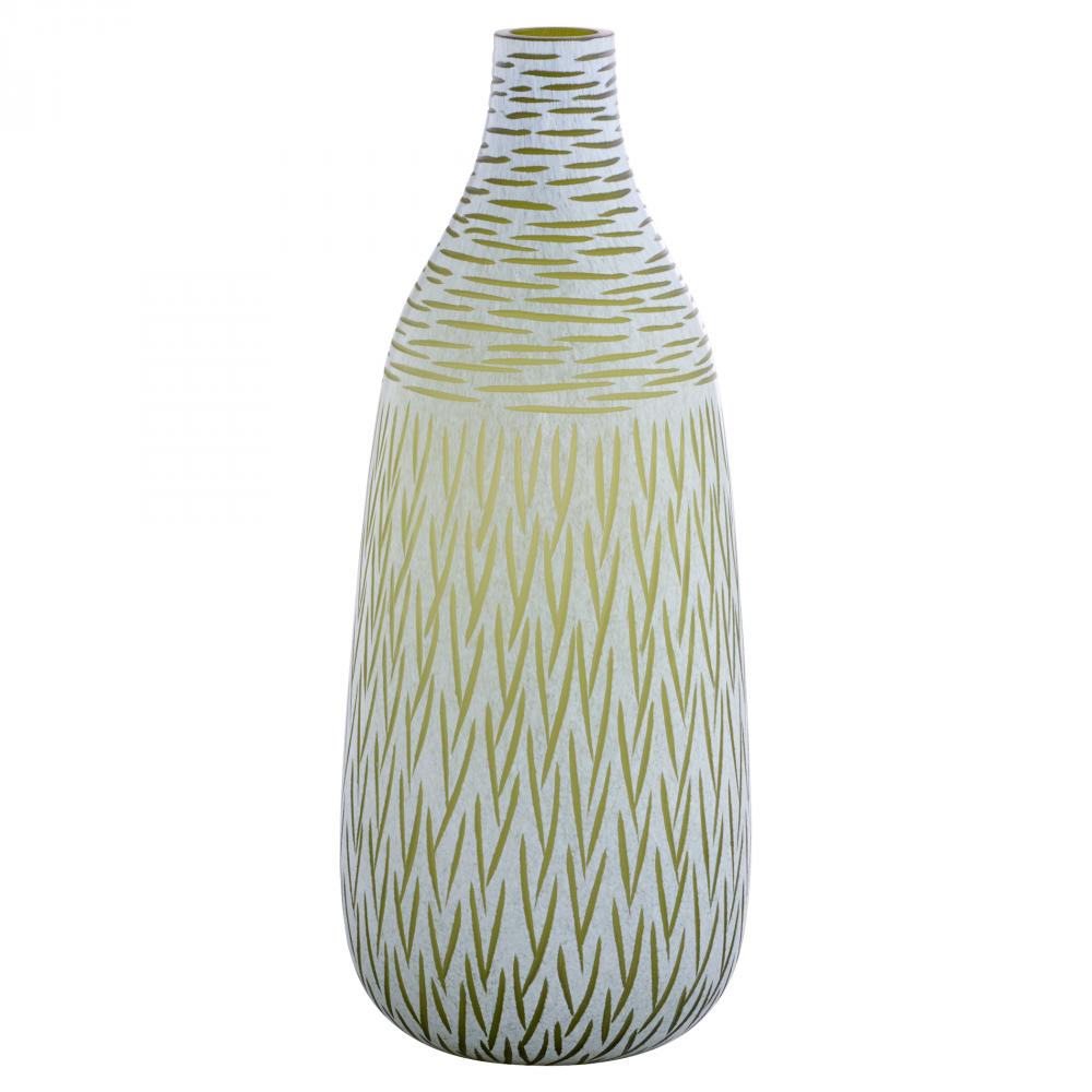 Signo Vase | Green | White - Large