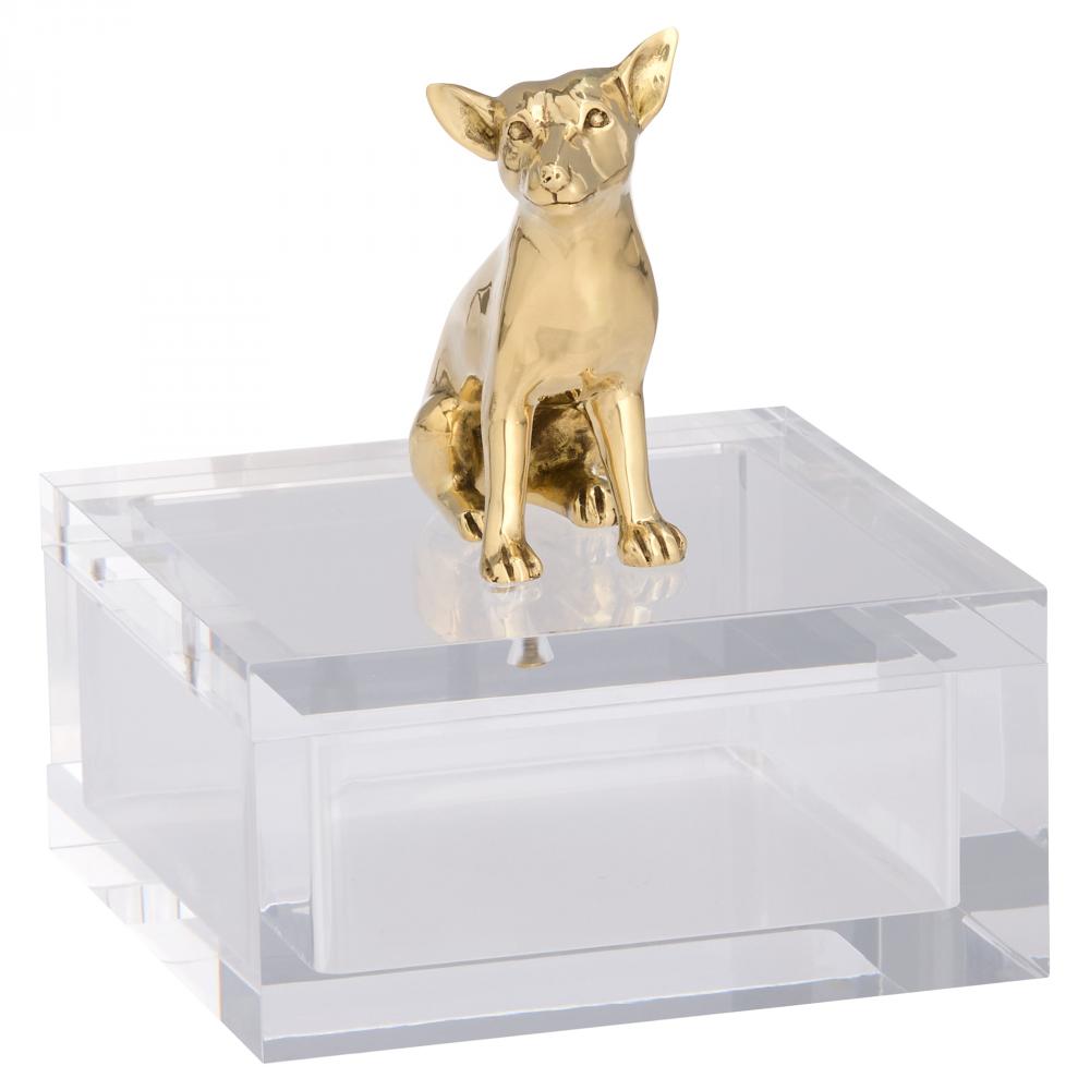 Lago Box | Clear | Brass