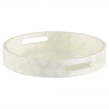 Cyan Designs 11688 - Triton Round Tray | Pearl | Small