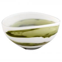 Cyan Designs 12086 - Denali Bowl | Iridescent White | Green