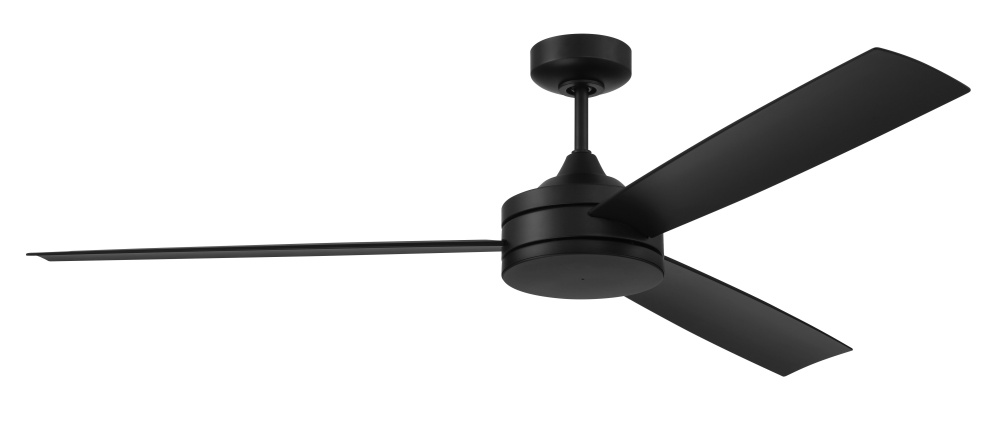 Inspo 62" 3-Blade Indoor/Outdoor (Wet) Ceiling Fan in Flat Black w/ Flat Black Blades