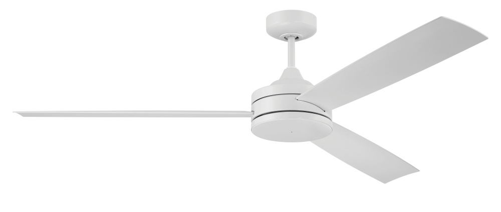 Inspo 62" 3-Blade Indoor/Outdoor (Wet) Ceiling Fan in White w/ White Blades