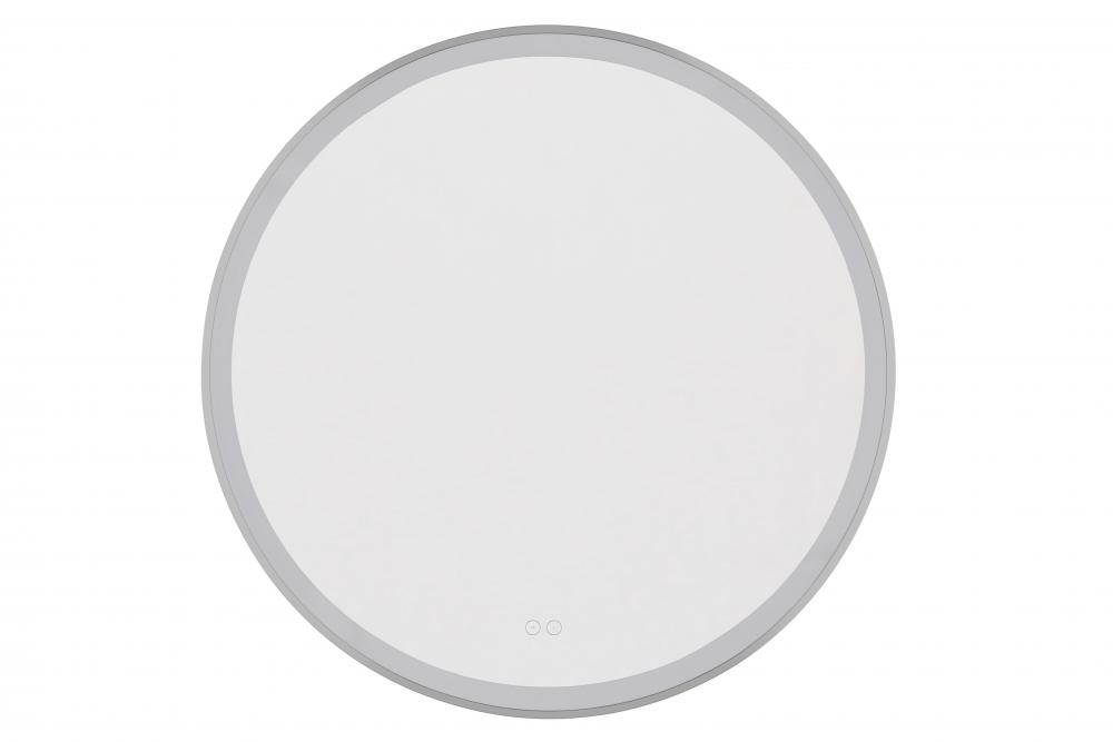Ross 32" Framed Round Front Lit LED Mirror, Defogger & Dimmer