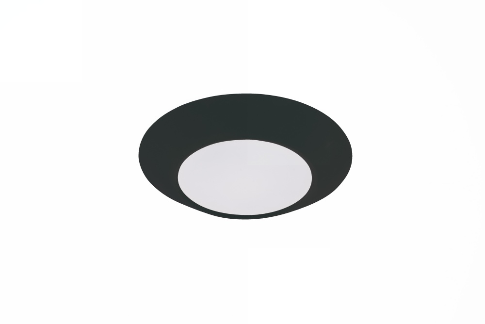 Slim Line 6" (7.5" Overall) 1 Light LED Flush in Flat Black