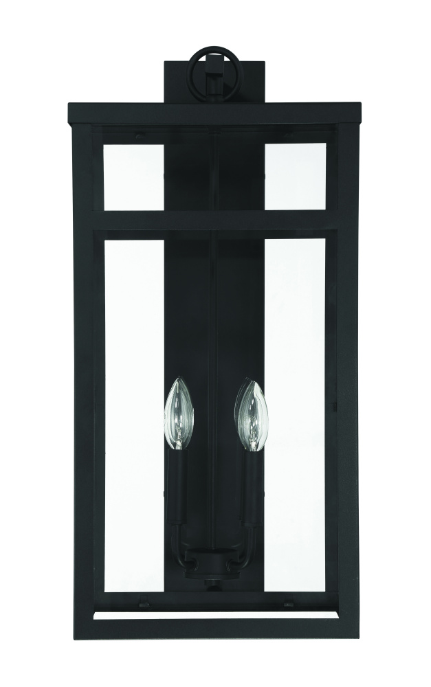 O'Neal 25.5" 4 Light Outdoor Wall Lantern in Textured Black
