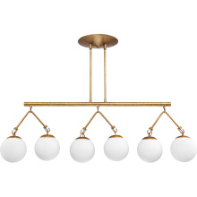 Craftmade 50776-PAB - Orion 6 Light Island in Patina Aged Brass