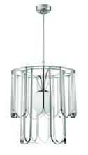 Craftmade 54991-BNK - Melody 1 Light Pendant in Brushed Polished Nickel