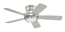 Craftmade TMPH44BNK5 - Tempo Hugger 44" 5-Blade Ceiling Fan in Brushed Polished Nickel w/ Brushed Nickel/Maple Blades