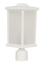 Craftmade ZA2415-TW - Resilience 1 Light 15" Outdoor Post Mount in Textured White