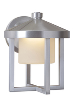 Craftmade Z9214-SA-LED - Alta 8.75" Outdoor LED Wall Lantern in Satin Aluminum