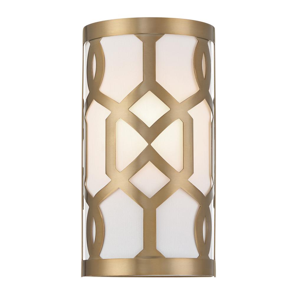 Libby Langdon Jennings 6.5'' Aged Brass Sconce