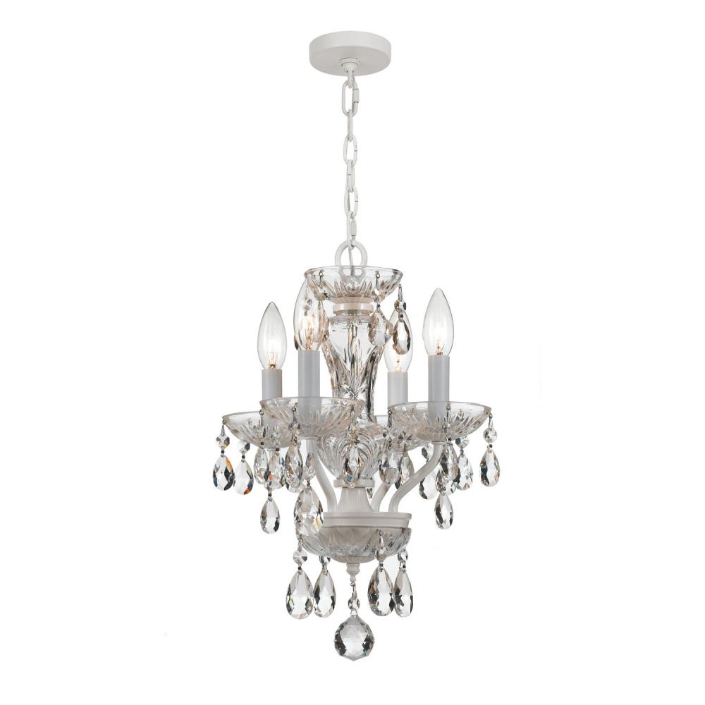 Welton 11'' Italian Crystal Wet White Chandelier