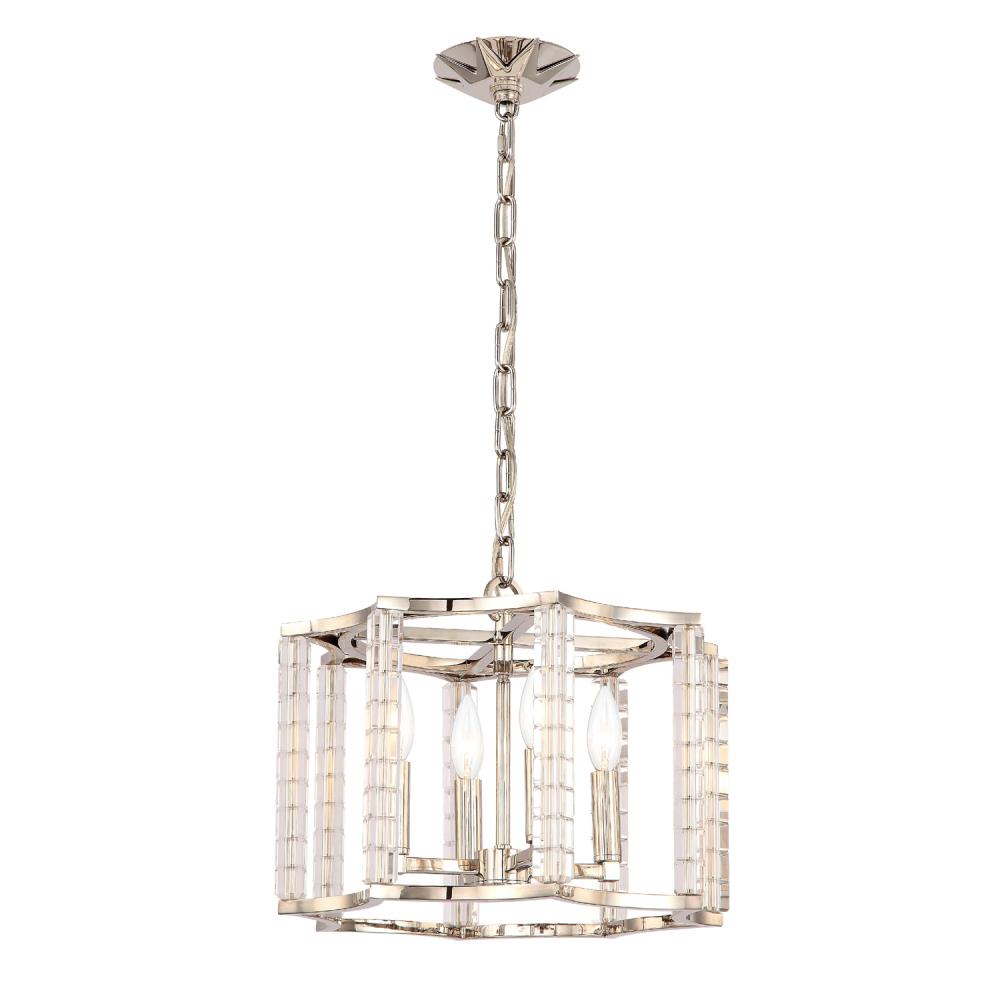 Carson 16'' Polished Nickel Chandelier