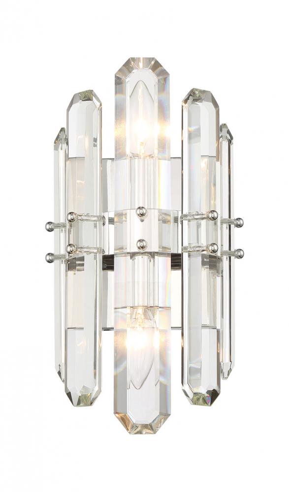 Bolton 7.5'' Polished Nickel Sconce