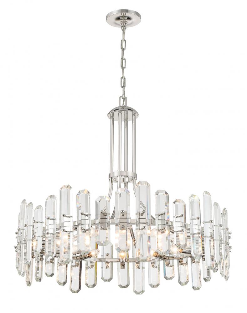 Bolton 31'' Polished Nickel Chandelier