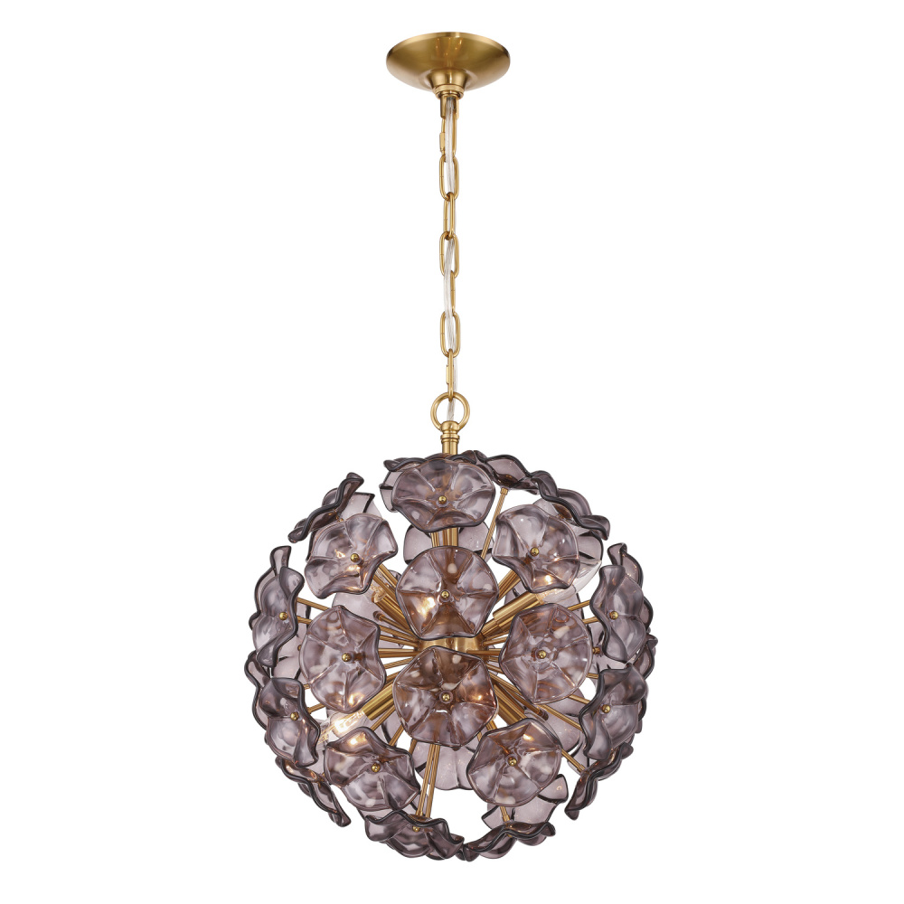Esme 18.25'' Aged Brass Chandelier
