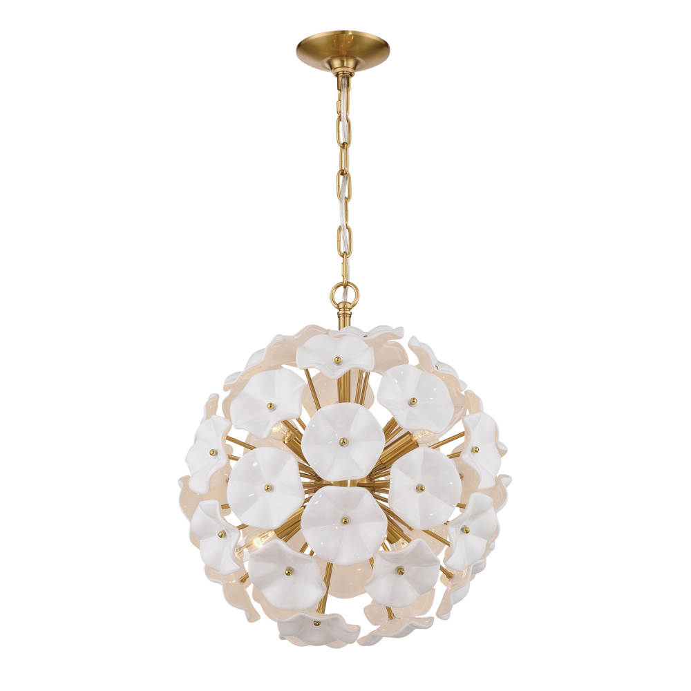 Esme 18.25'' Aged Brass Chandelier