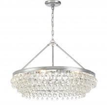 Crystorama 275-CH - Calypso 30'' Crystal Teardrop Polished Chrome Chandelier