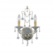 Crystorama 4612-SL - Paris Market 10'' Silver Leaf Sconce