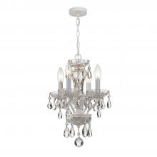 Crystorama 5534-WW-CL-I - Welton 11'' Italian Crystal Wet White Chandelier