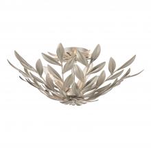 Crystorama 560-SA - Broche 20.75'' Antique Silver Semi Flush Mount