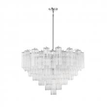 Crystorama ADD-316-CH-CL - Addis 32'' Polished Chrome Chandelier