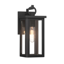 Crystorama ED0811001MK - Boadie 1 Light Matte Black Outdoor Sconce