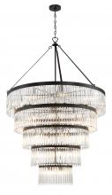 Crystorama EMO-5430-BF - Emory 30 Light Black Forged Chandelier