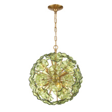 Crystorama ESM-4005-AG-GR - Esme 18.25'' Aged Brass Chandelier