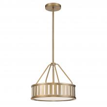 Crystorama KEN-8303-VG - Kendal 3 Light Vibrant Gold Mini Chandelier